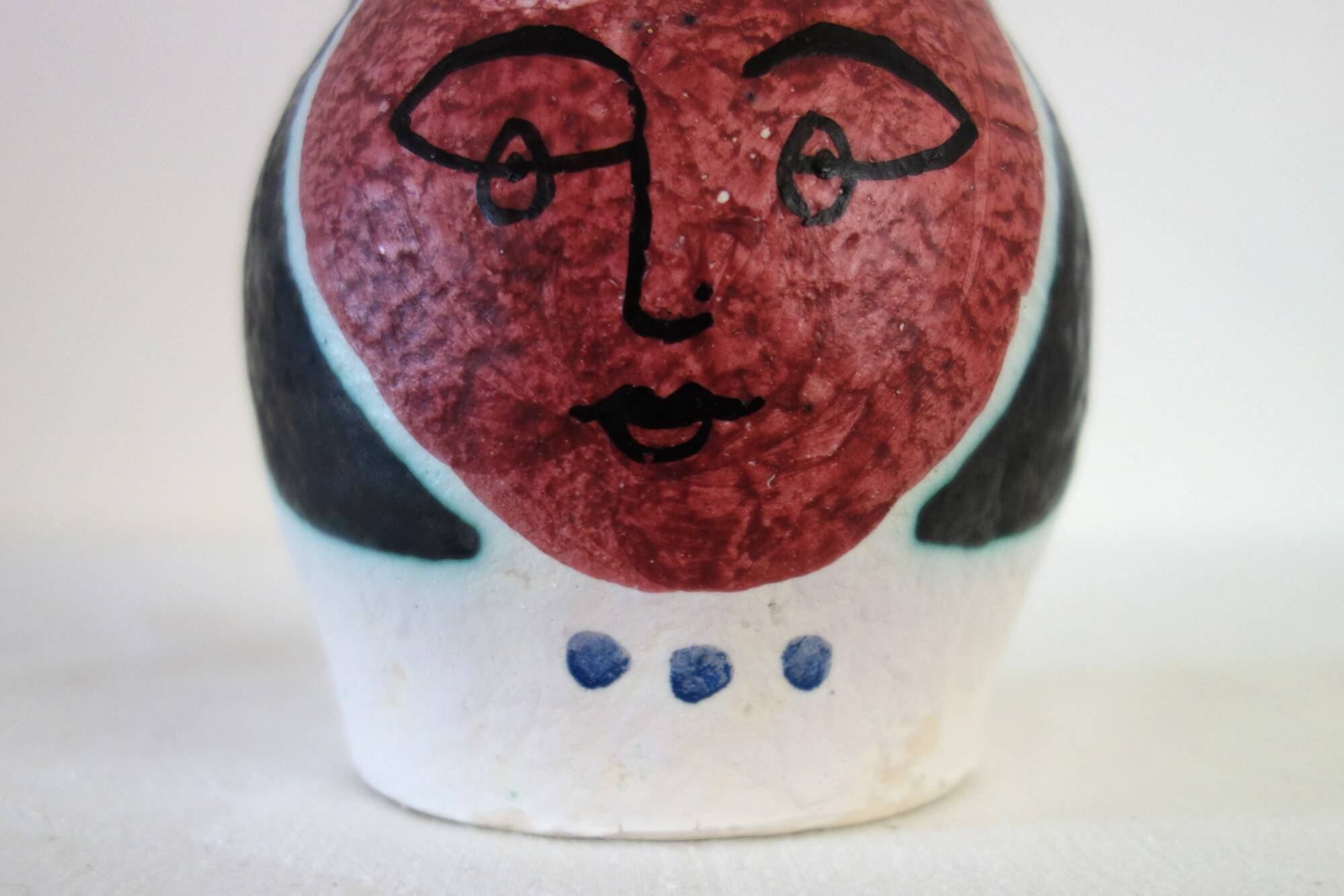 Original ceramic vase by Jacques Sagan, Vallauris, 1950s