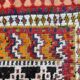 Moroccan handmade antique tribal rug 124x142 cm