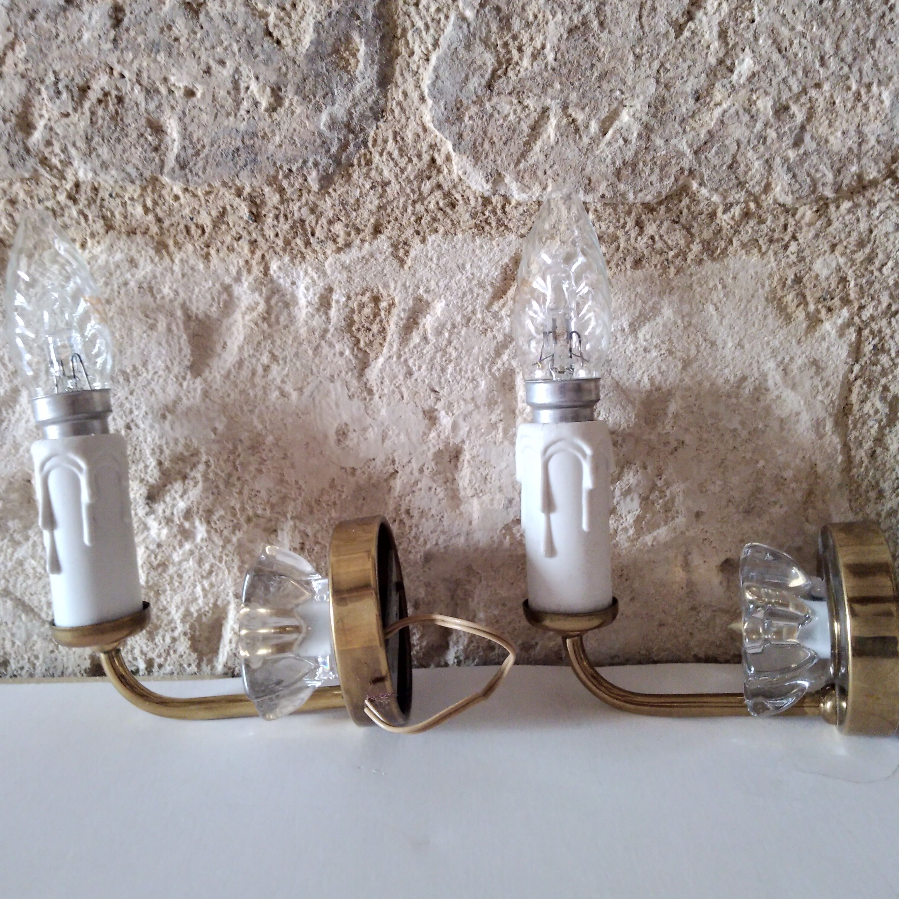 Pair of wall lamps 1960