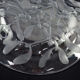 Crystal plate Gui Lalique pattern