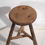 Tabouret rond ancien (c.1900) #20