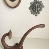 Enamelled cast iron coat rack