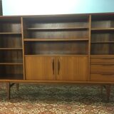 High teak and walnut sideboard 1960