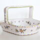 Ceramic basket of Martres Tolosane, hand painted
