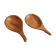 Duo of wooden dishes