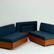 Danish teak modular sofa couch by France & Son mid-century design 60s