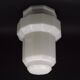 French Art Deco Skyscraper Ceiling Light White Opaque Glass - Limoges Mount