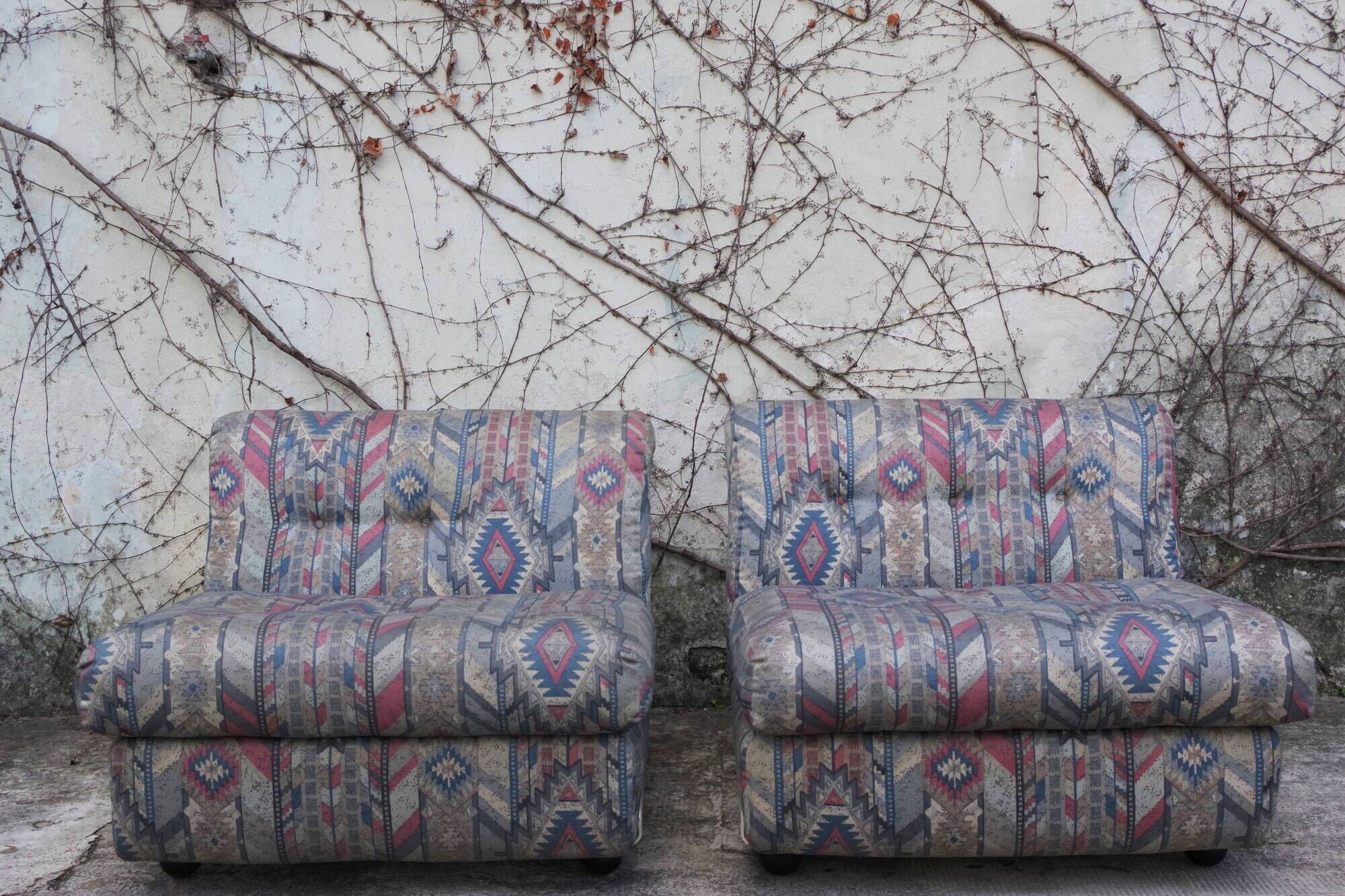 Amanta armchairs by Mario Bellini for B & B Italia / C & B Italia, 1970s, Set of 2