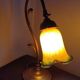 Old art nouveau style table lamp gooseneck