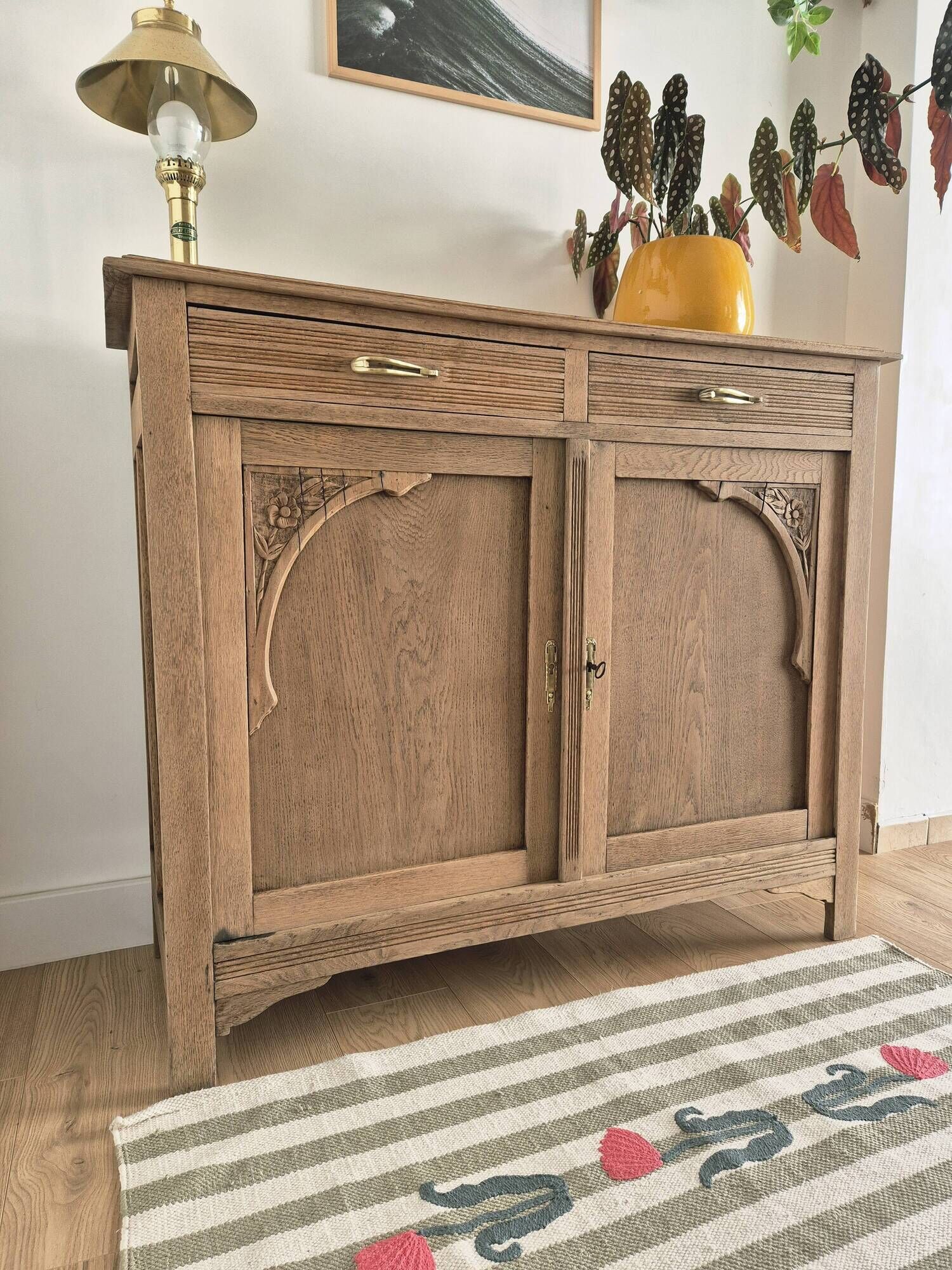 Art Deco oak sideboard