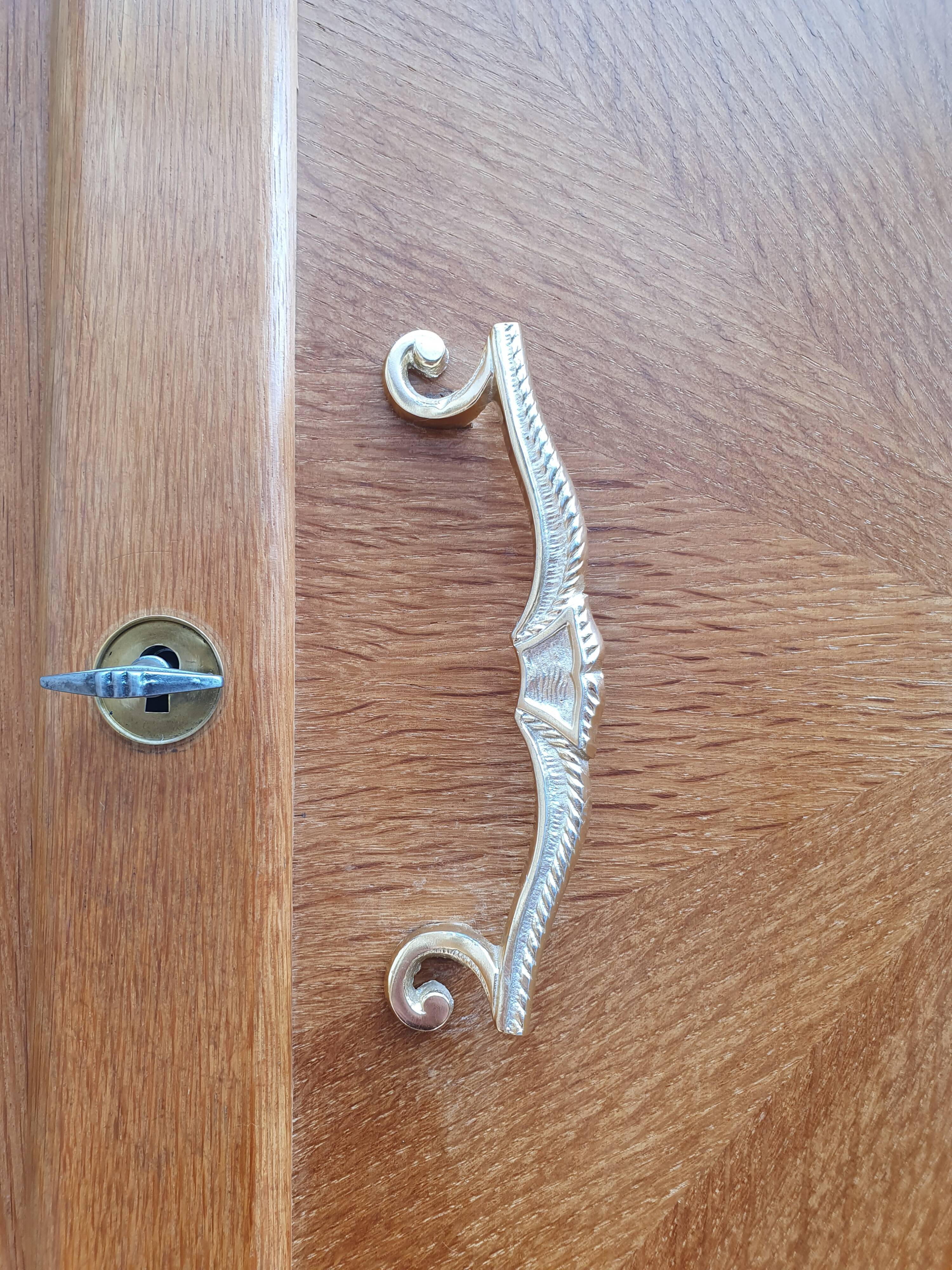 Vintage cabinet feet compass