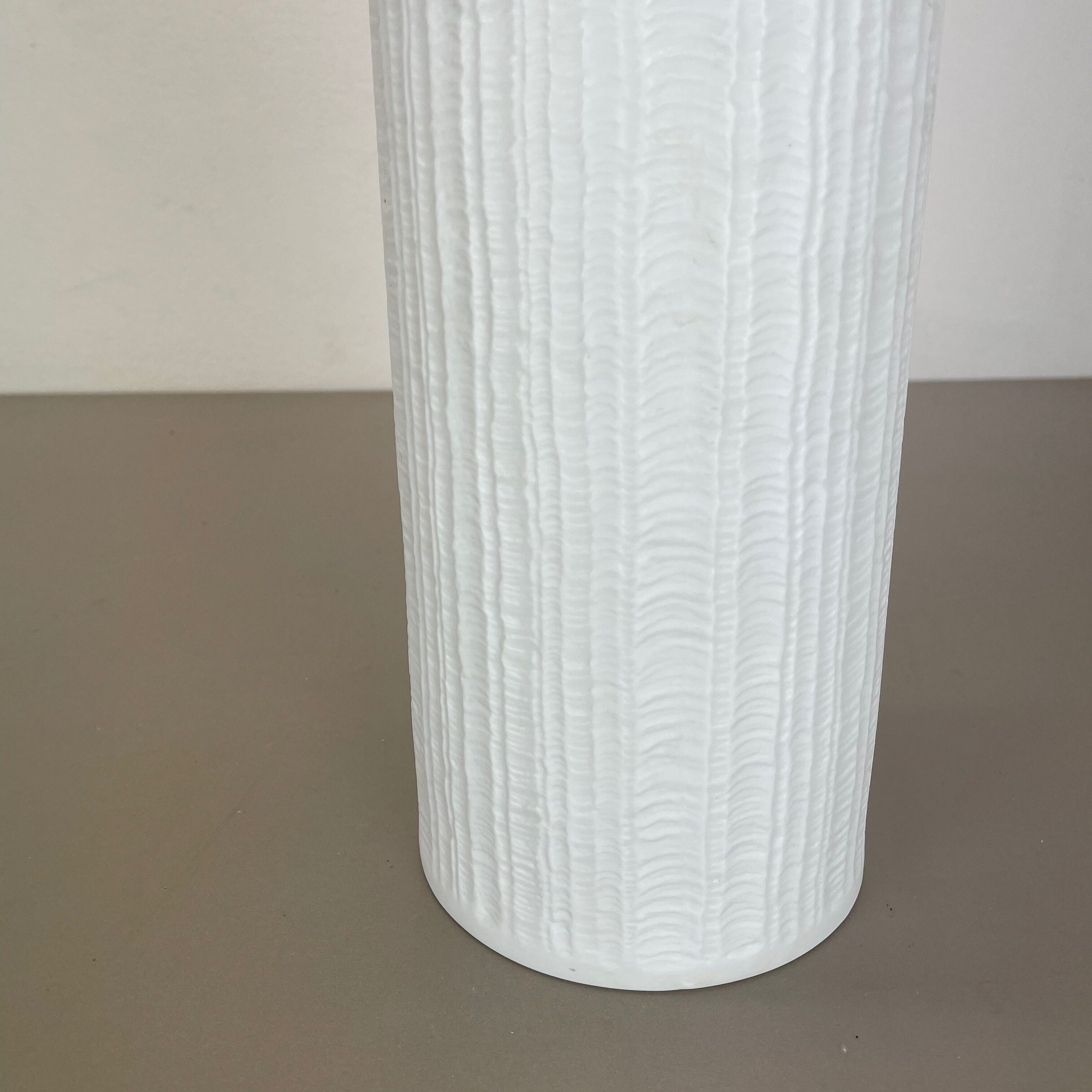 Large 32cm Op Art Vase Vase Heinrich Fuchs for Hutschenreuther, Germany, 1970s