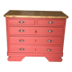 Vintage terracotta chest of drawers