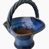 Basket pot cover, Vintage ceramic