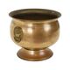 Antique Brass Jardinière Plant Pot with Lion Heads, Early 20th Century
