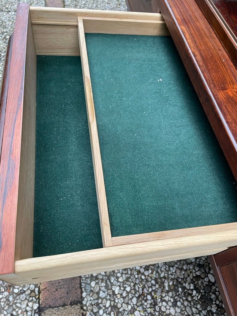 Scandinavian high rosewood sideboard by Johannes Andersen edited by Samcom