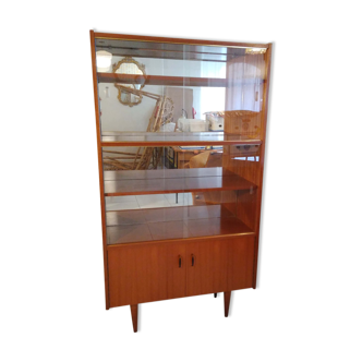 Furniture showcases and vintage mirror 60s