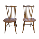 Pair of bistro chairs Baumann Western model