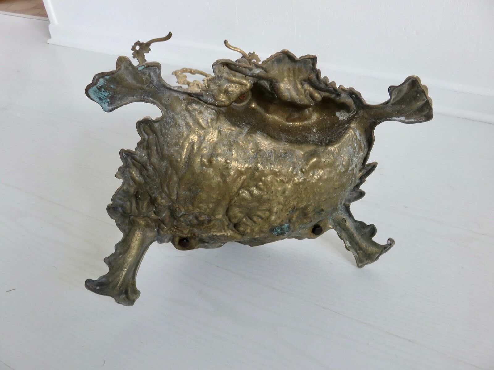 Umbrella door, bronze art deco cane holder