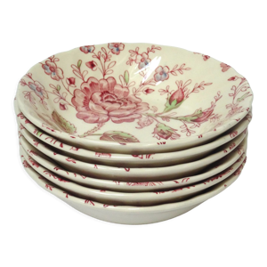 6 coupelles creuses Rose
