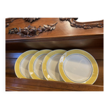 4 assiettes plates de Gien Caroline