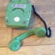 Vintage German green dial phone