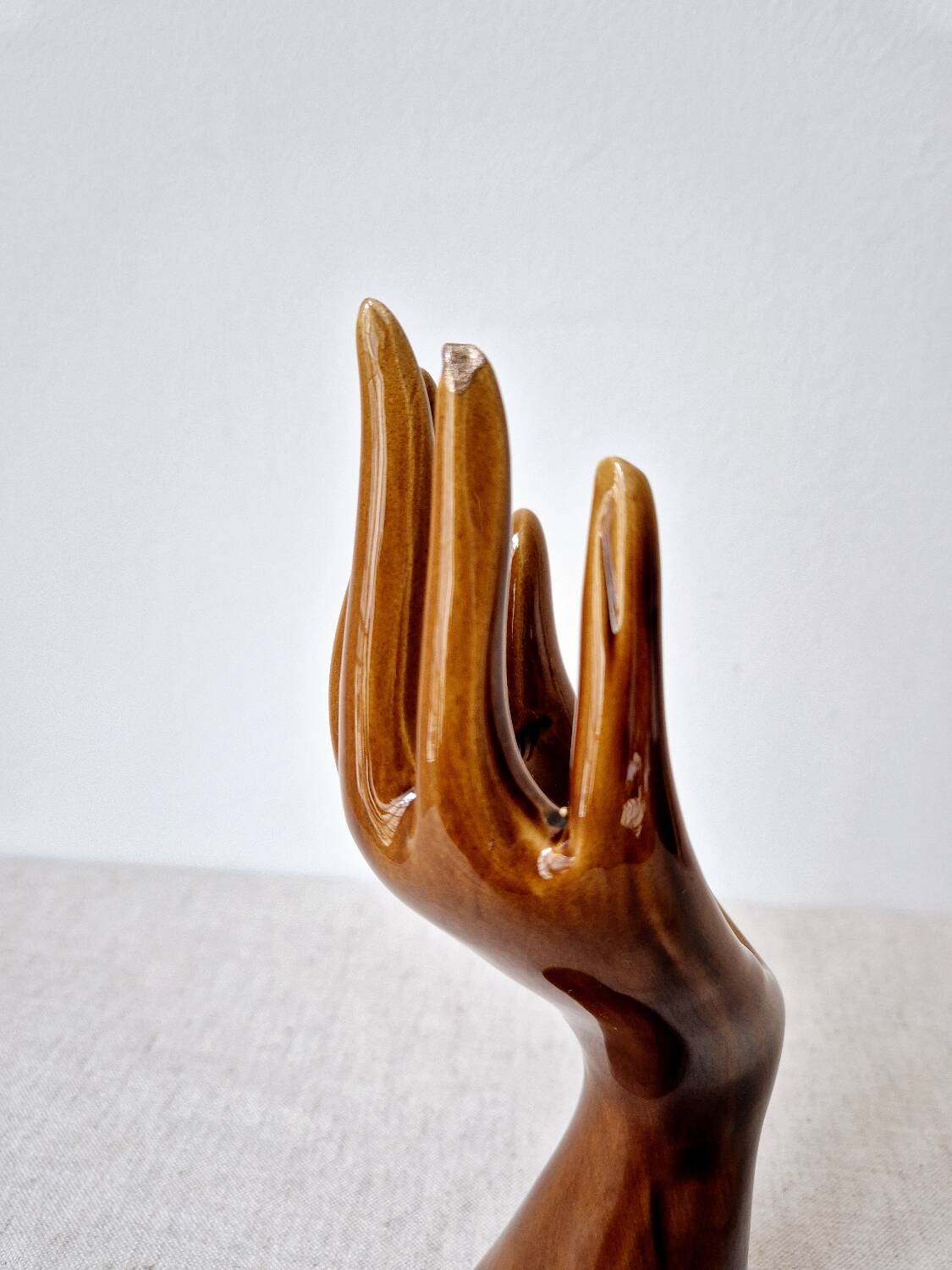 Glazed ceramic soliflore - Vintage