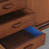 Compact sideboard in teak, Denmark, 1960’s