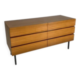 Mid-century chest of drawers with 6 drawers in the Musterring style, 1960s.