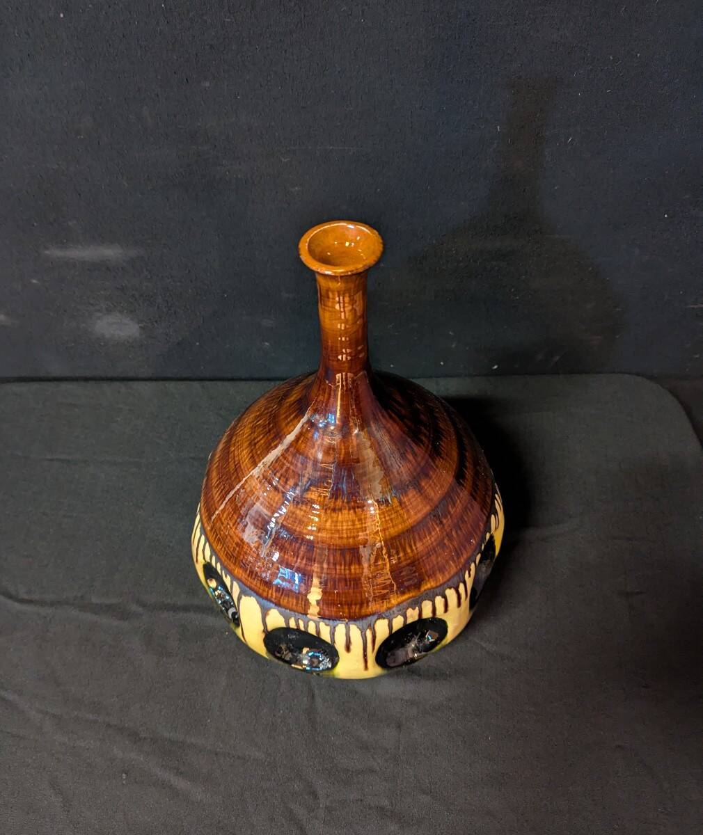 Large glazed ceramic vase – 1983s