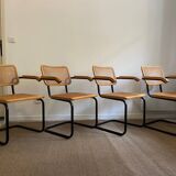 Rare ensemble de fauteuils B64 par Marcel Breuer