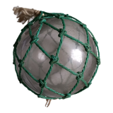 Glass sailor ball, old fishing net float