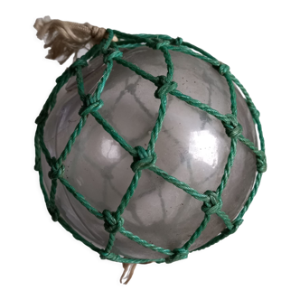 Glass sailor ball, old fishing net float
