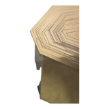 Octagonal coffee table Jenazi Jonckers circa 1980