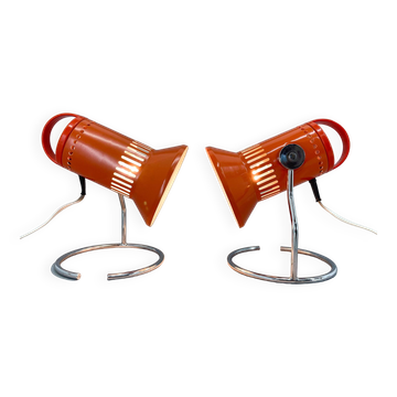 Set of Two Vintage Table Lamps from Chirana, 1970's