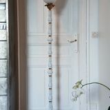 Vintage art deco opaline and bronze floor lamp