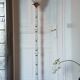 Lampadaire vintage art déco opaline et bronze