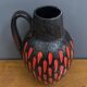 Ceramic red and black vase by Scheurich Germany model 279-38