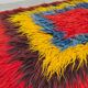Tapis turc Tulu vintage 'Couleurs géométriques'