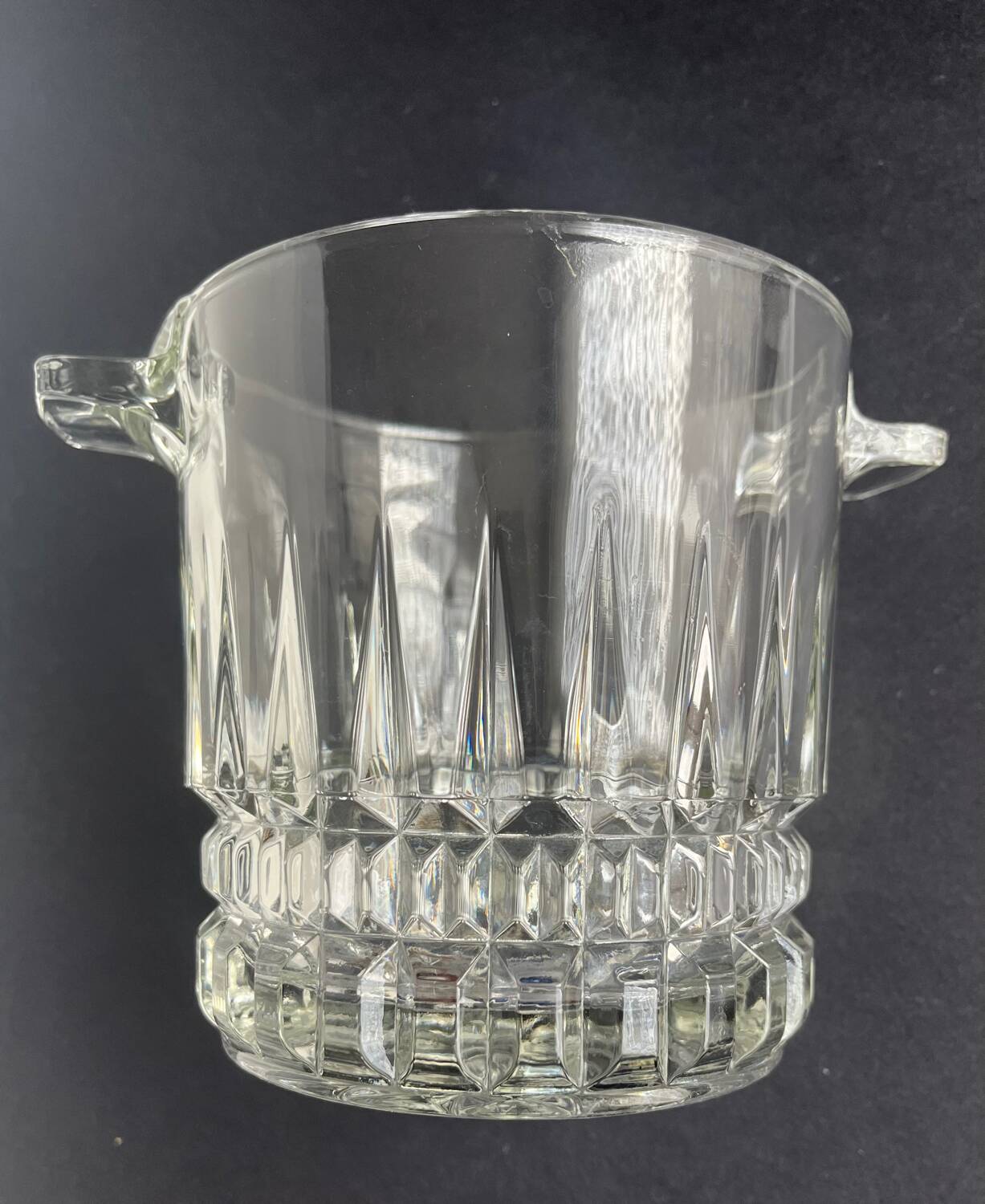 Vintage Cut Crystal Ice Bucket