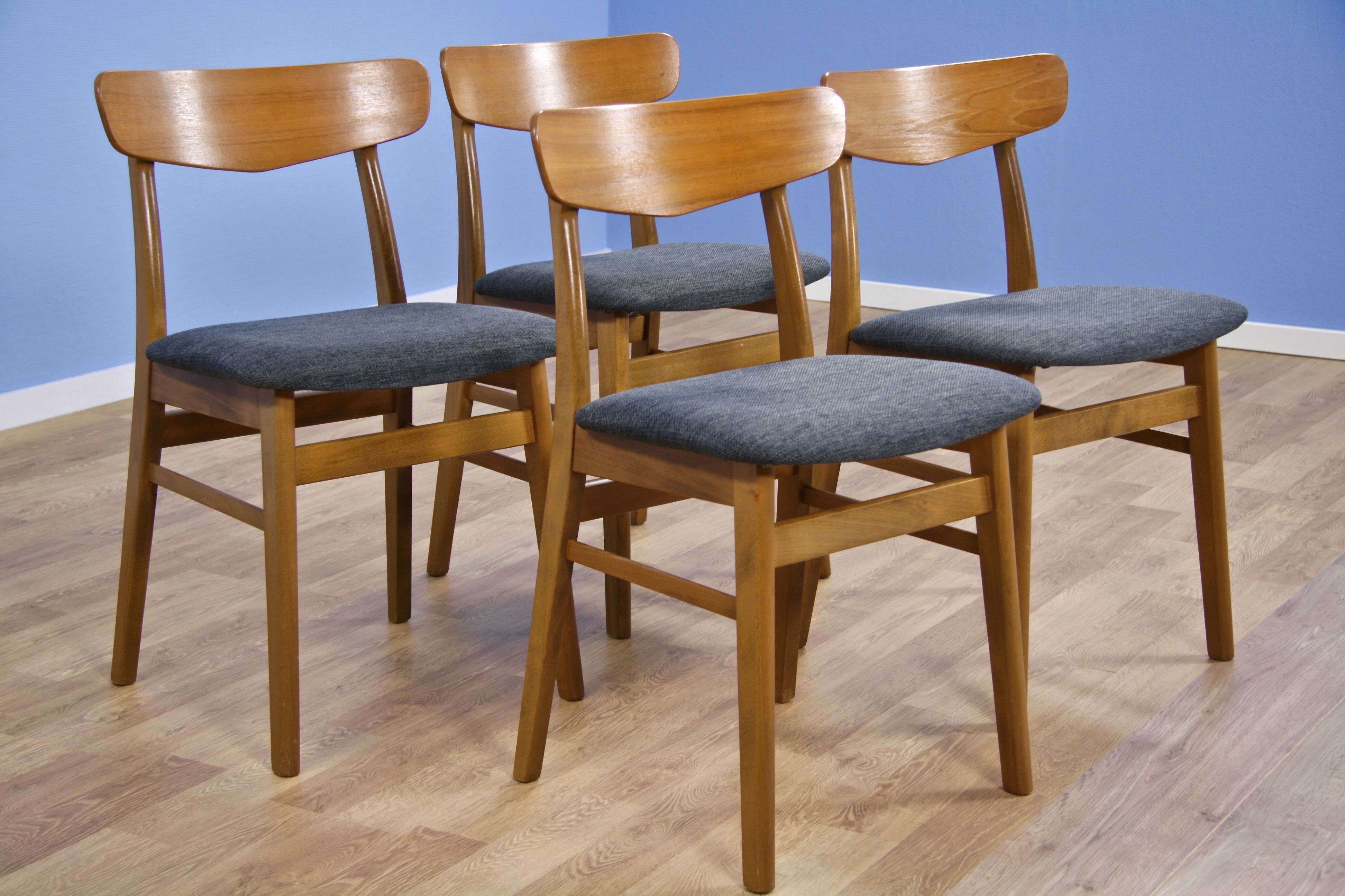 Set of 4 Danish dining chairs in teak by Farstrup Møbler, 1960s