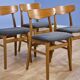 Set of 4 Danish dining chairs in teak by Farstrup Møbler, 1960s