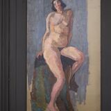 Double-sided female nude painting N°3