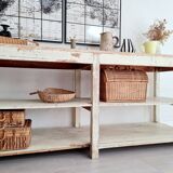 Old patinated draper's table