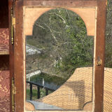 Small display cabinet to place in carved solid oak, 19th century.