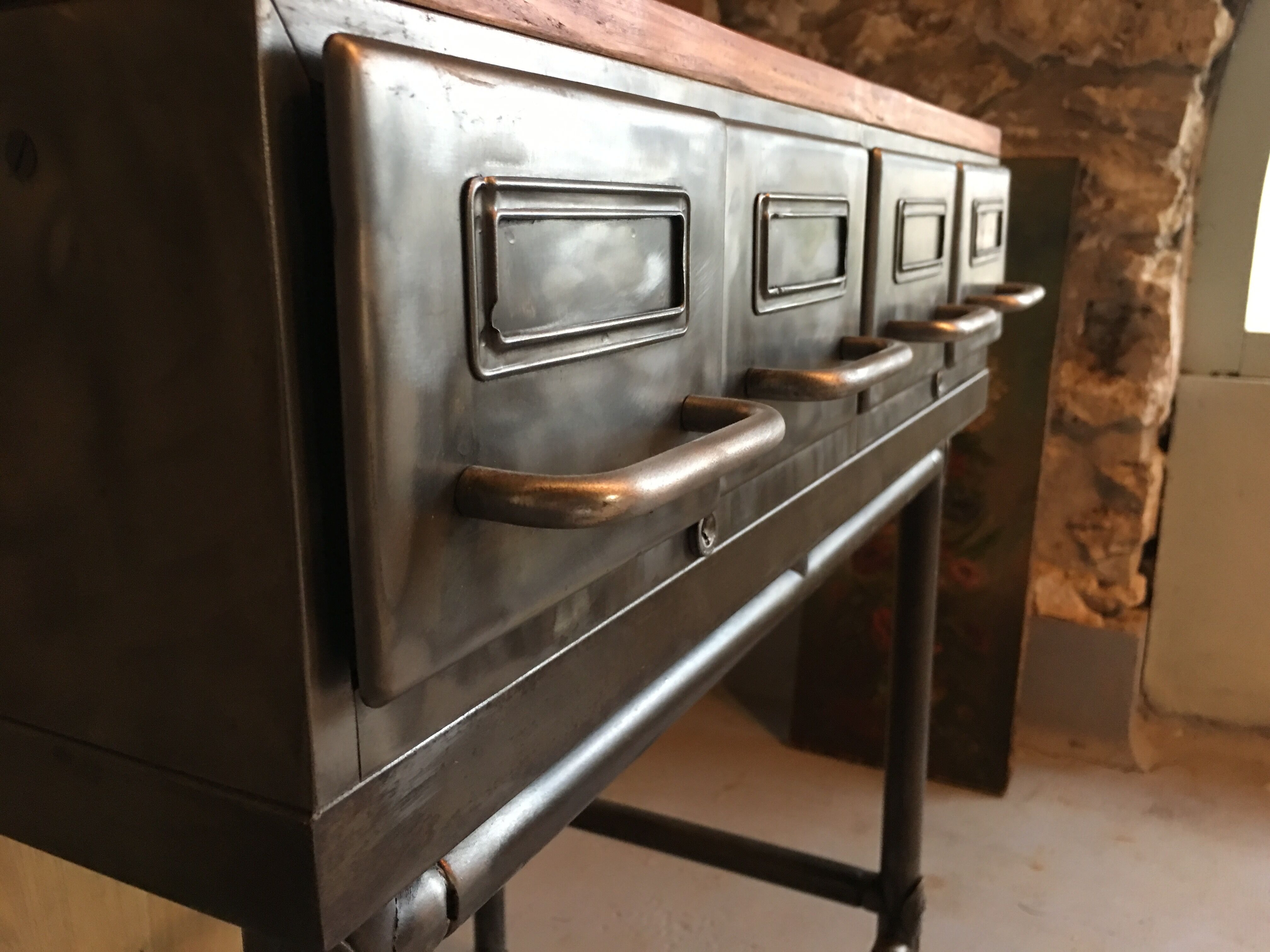 Serving flambo tubular 4 drawers