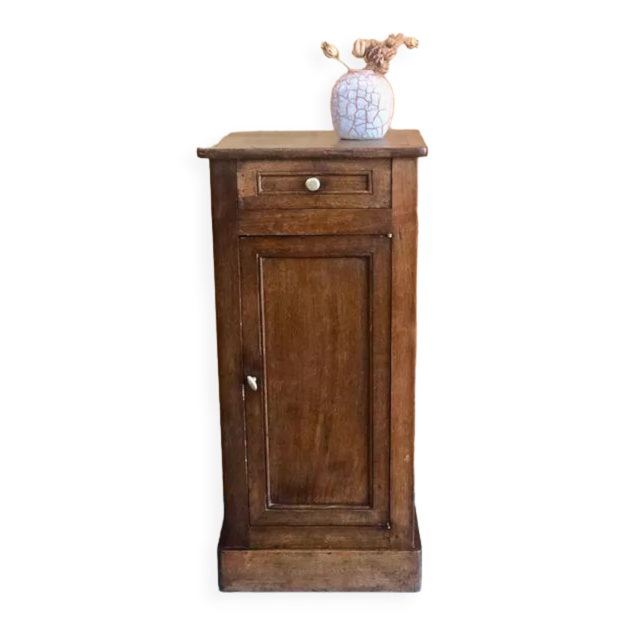 Table de chevet en bois ciré