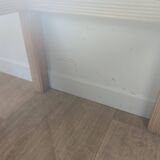 Table basse bois et verre
