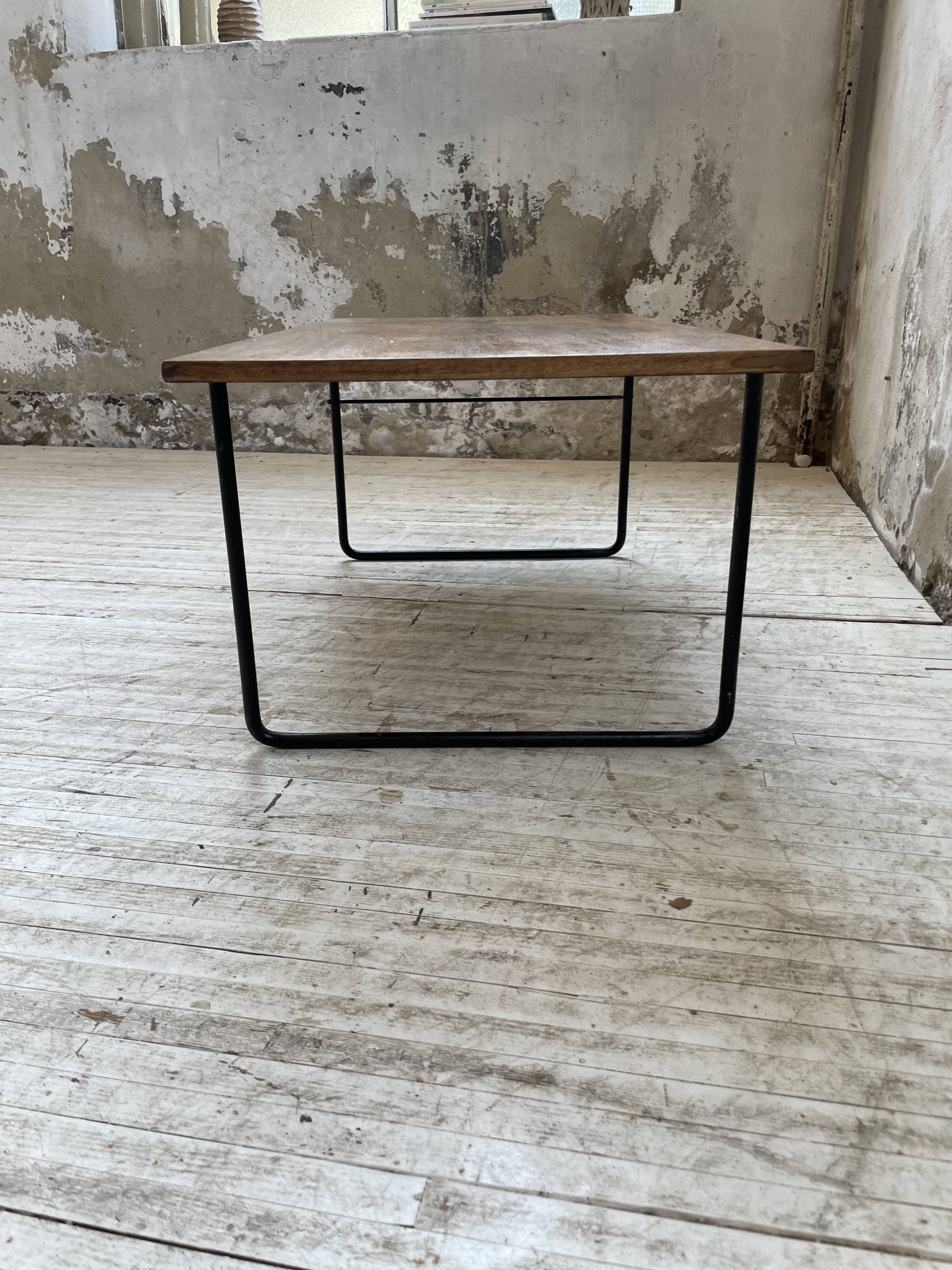 50s modernist oak coffee table