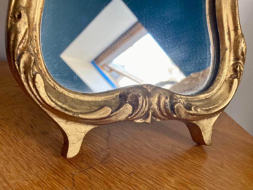 Golden vintage mirror